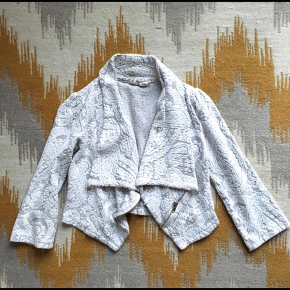 Anthropologie✨Cropped Textured Blazer